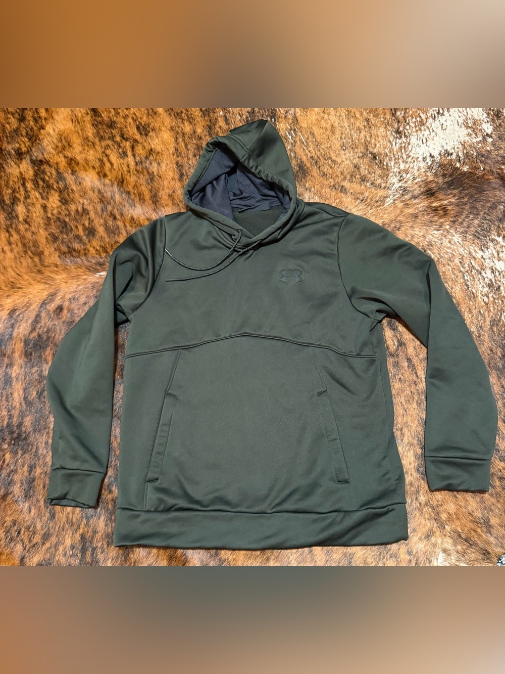 Under Armour Storm Armour Fleece Icon Hoodie Mens Medium Artillery Green NWOT